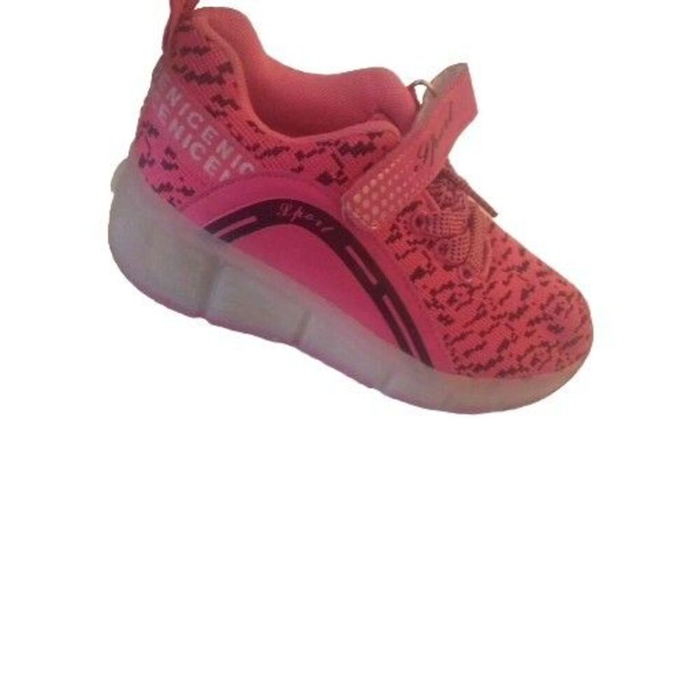 Ad Speed Fashion Big Girls Youth Light Up Roller Shoes Size 34 Hot Pink Y2K